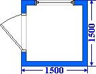 Пост охраны 1,5*1,5 бк-70 оргалит